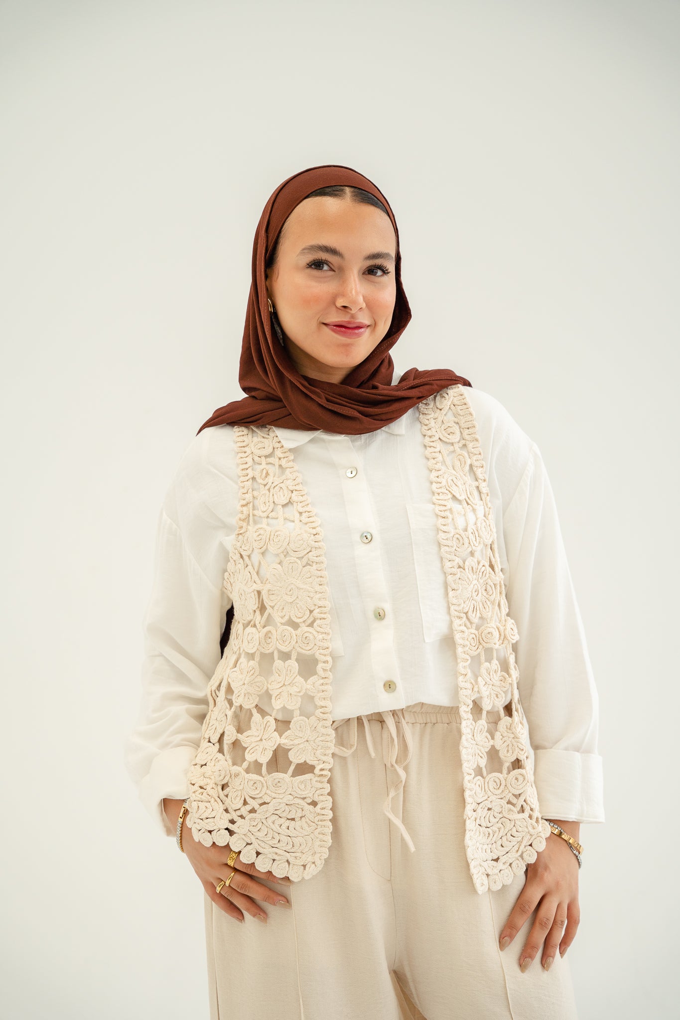 Boho crochet Vest