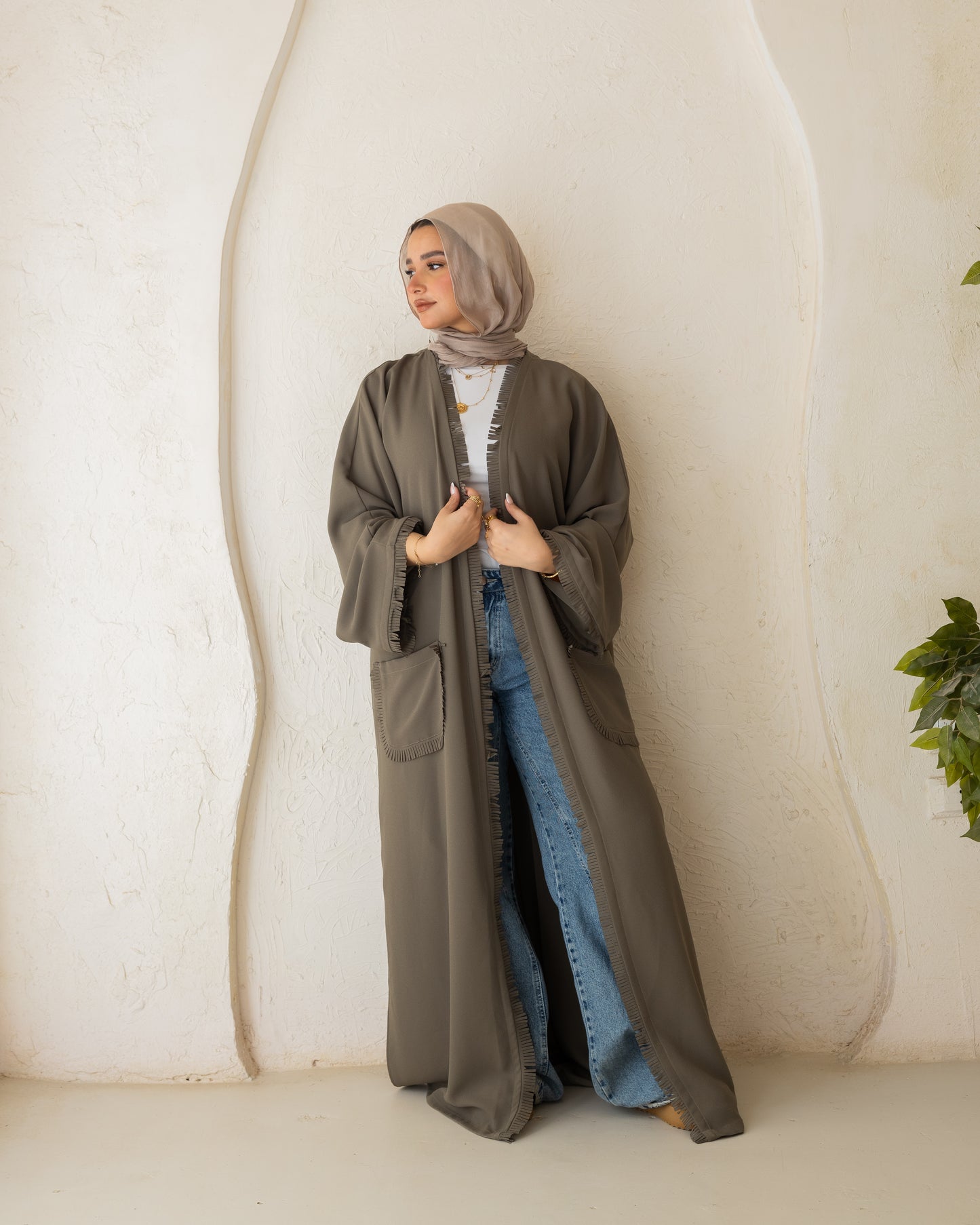 Layaly Cardigan-Olive