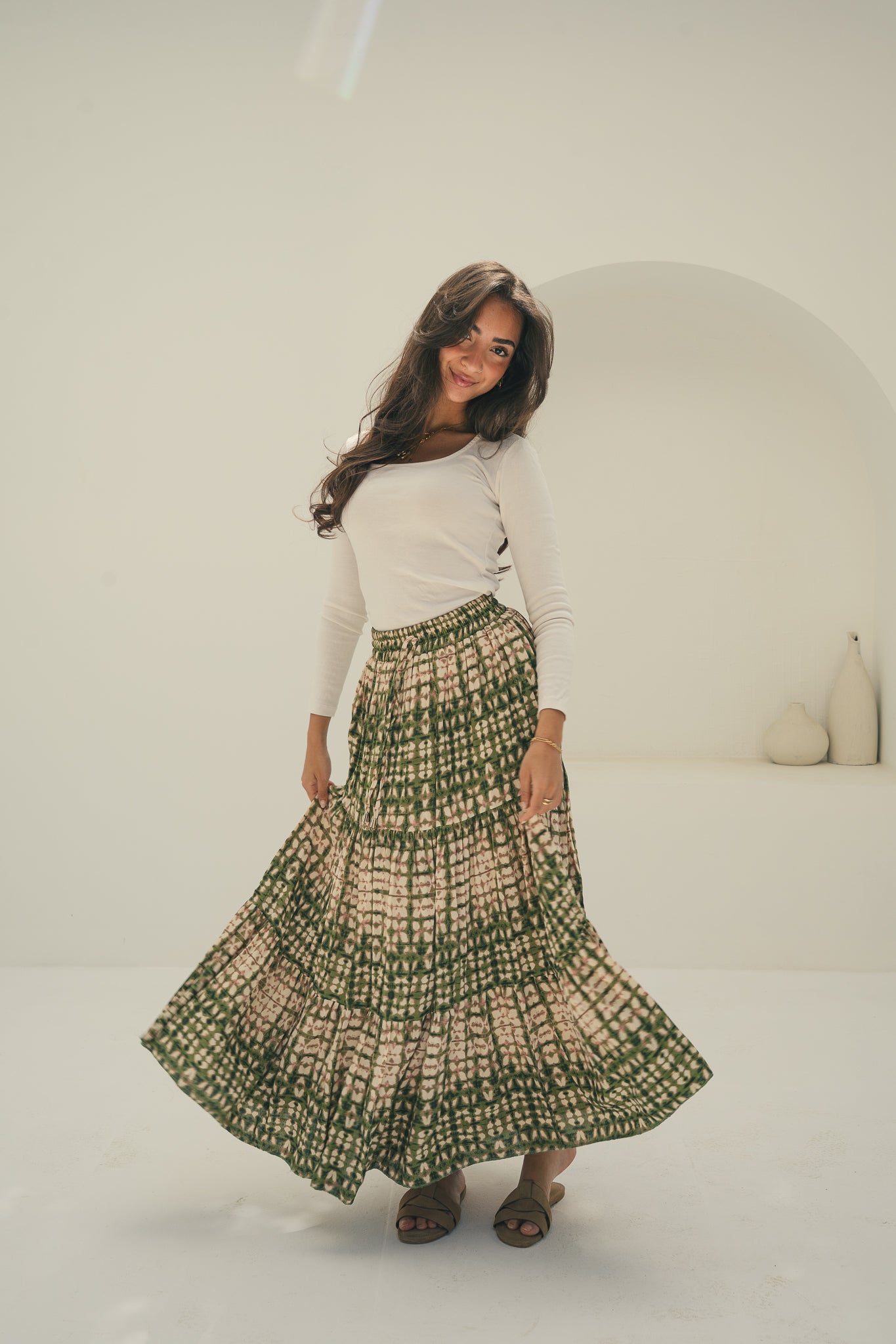 Green Solara Skirt