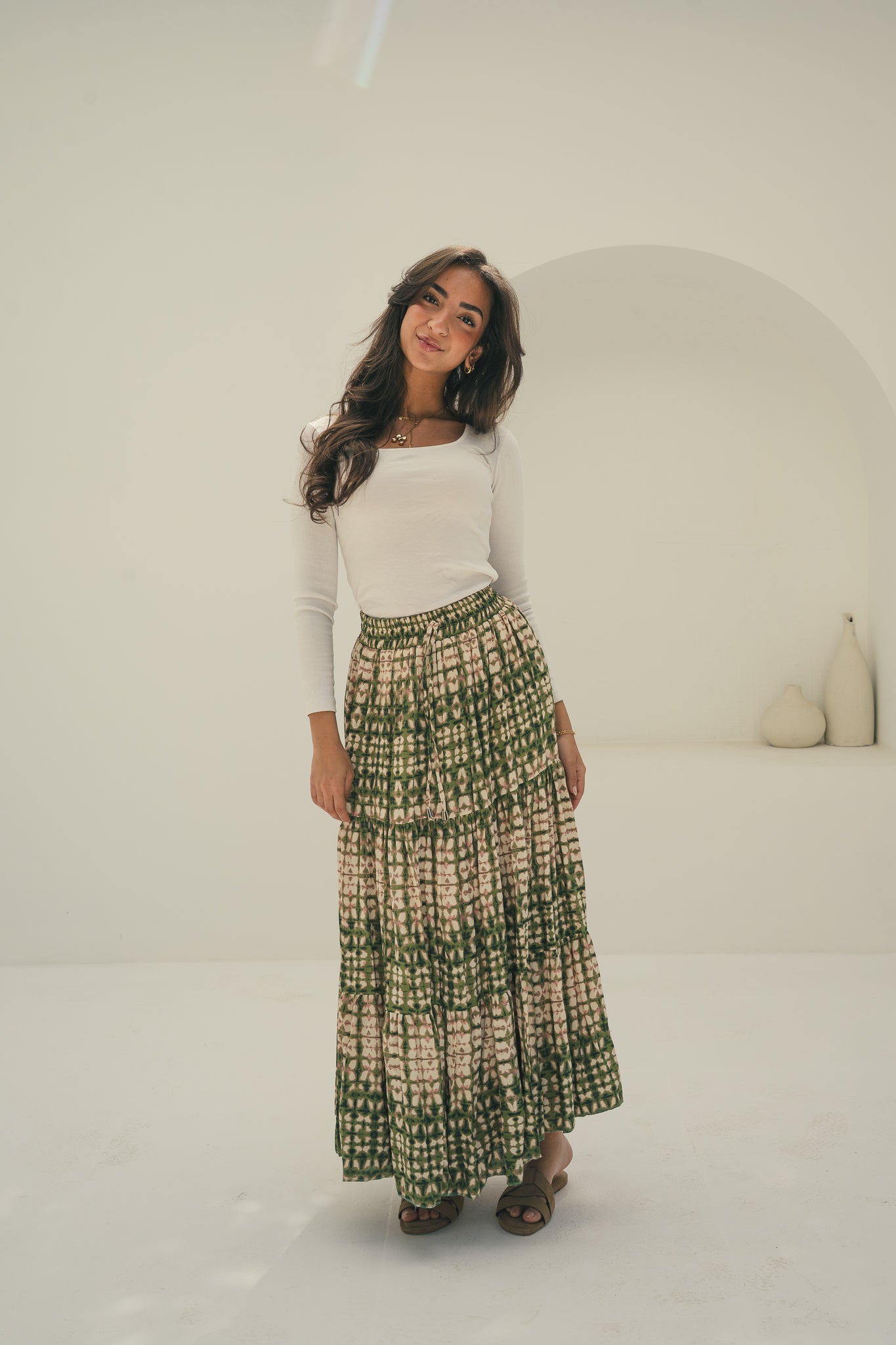 Green Solara Skirt