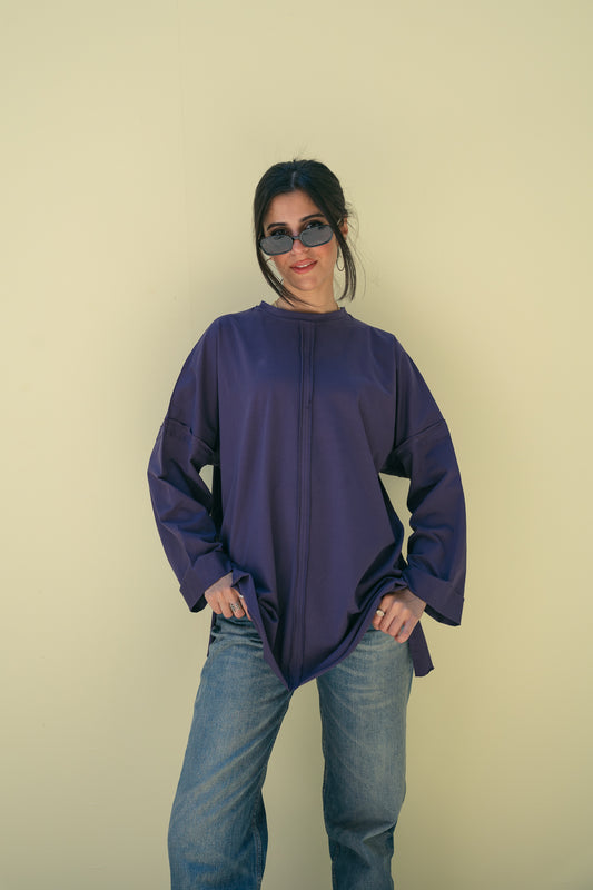 Purple Fresh Cotton T-Shirt