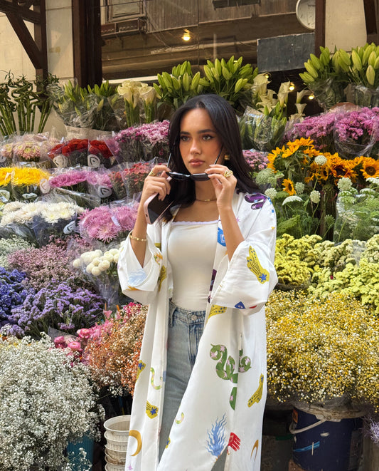 White Noor Cardigan