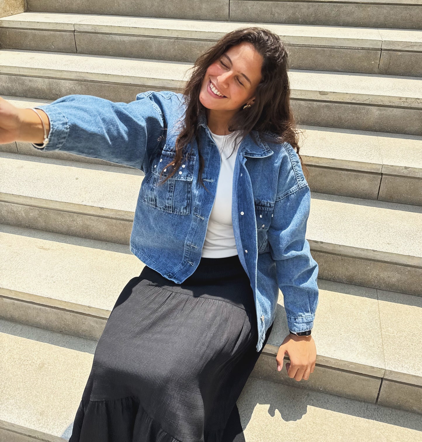 Crystal Jeans Jacket