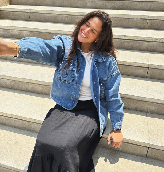 Crystal Jeans Jacket
